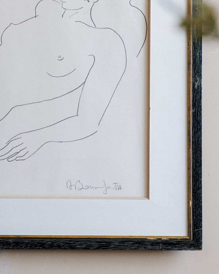 Signed Nude Sketch
