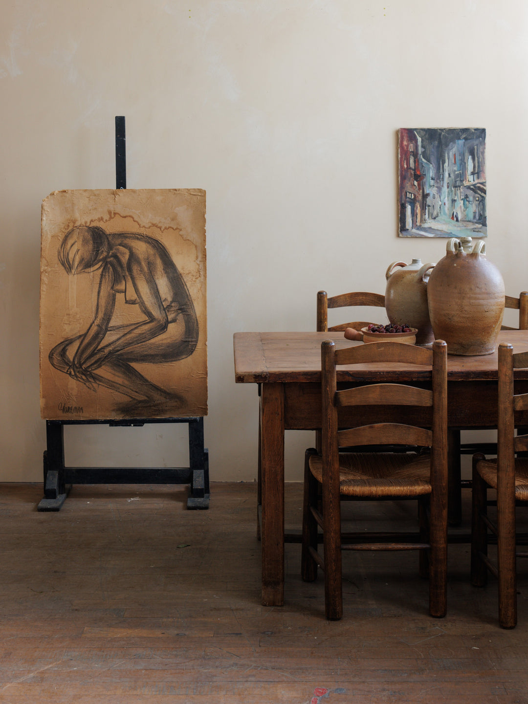 18th C. Oak Farm table