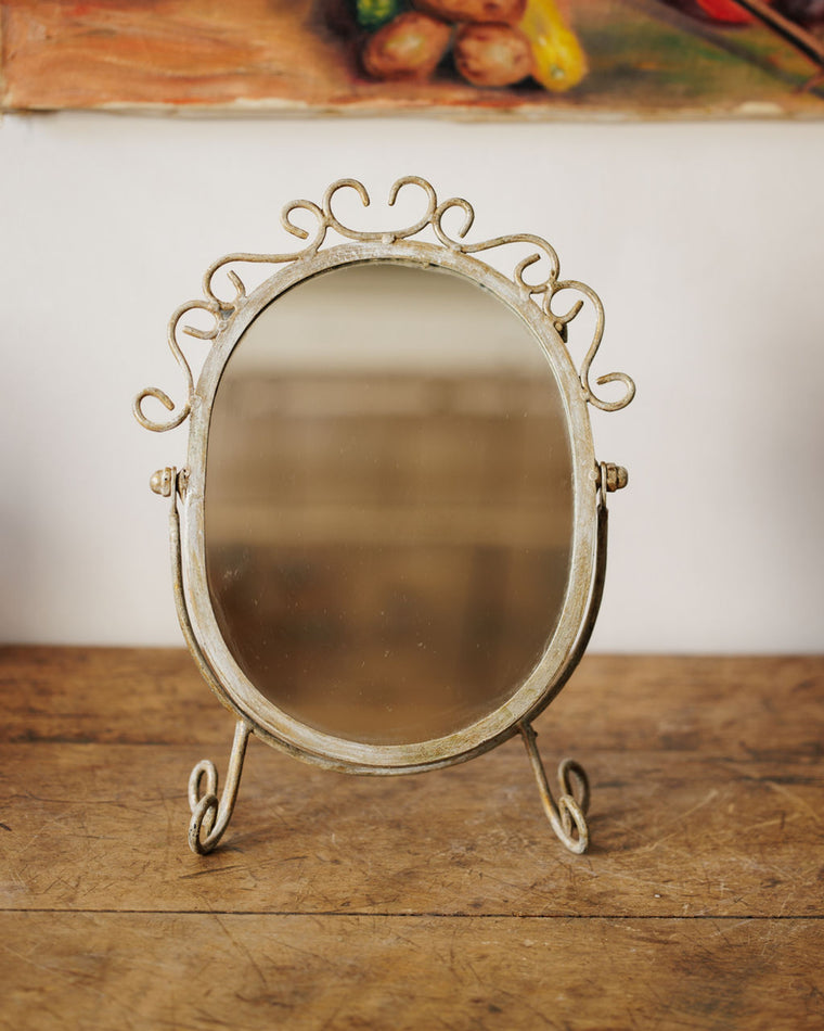 Silver Vanity Mirror
