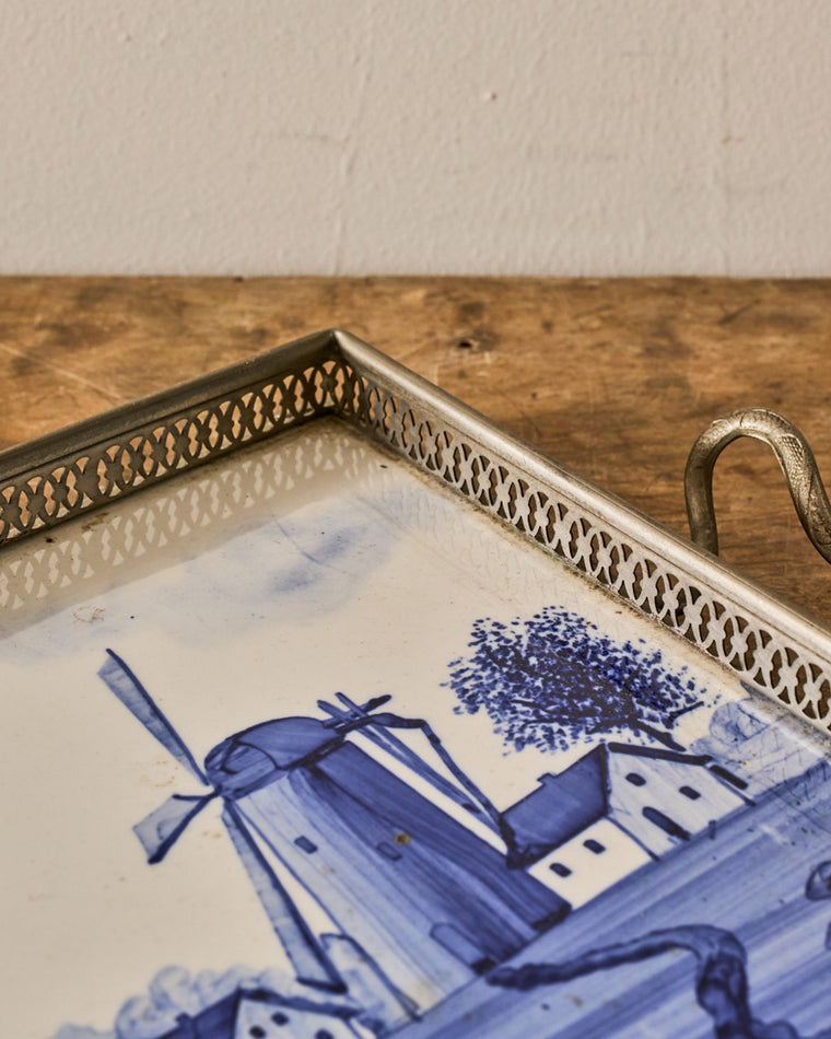 Delft Tile Serving Tray