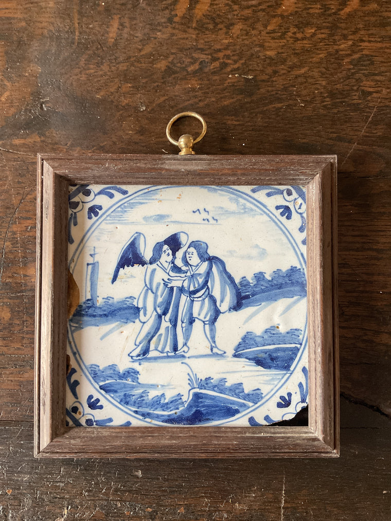 Framed Delft Tile