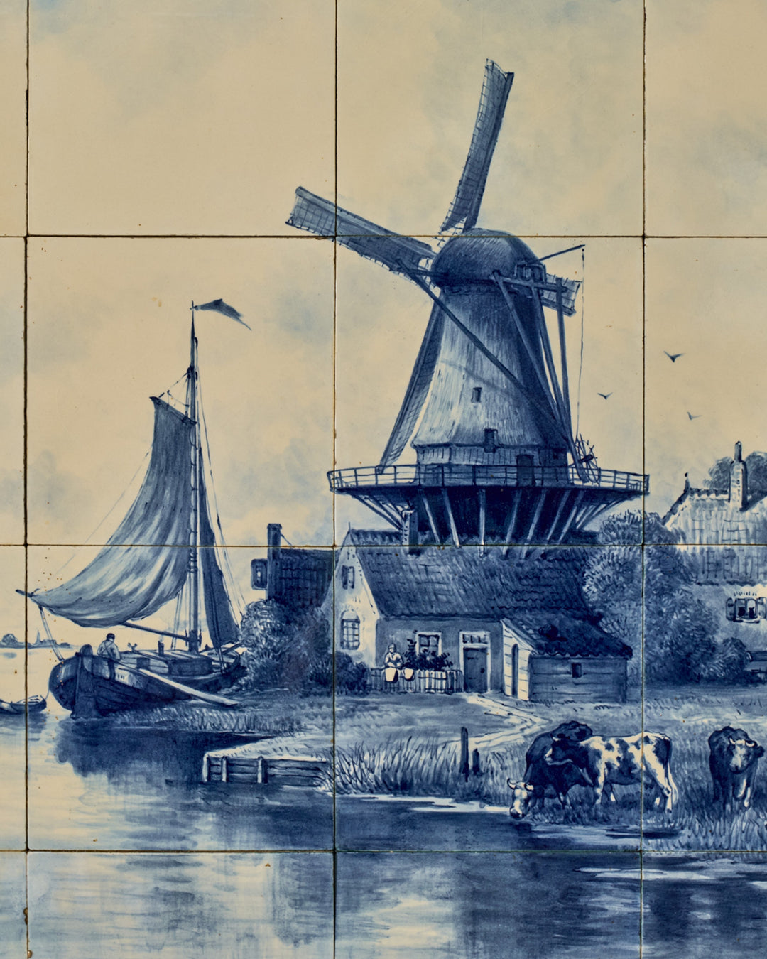 Framed Delft Tile