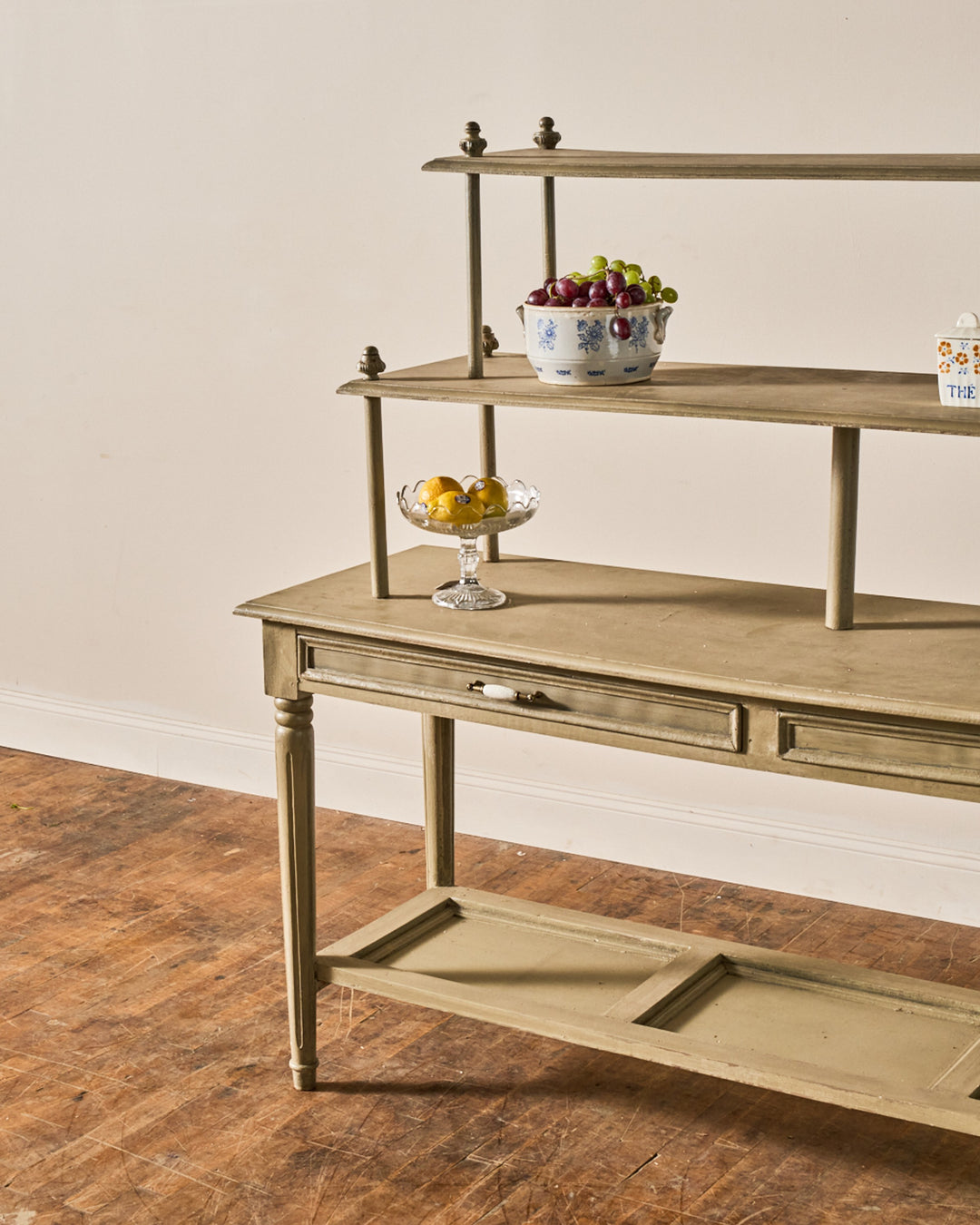 Painted Vintage Kitchen Shelf