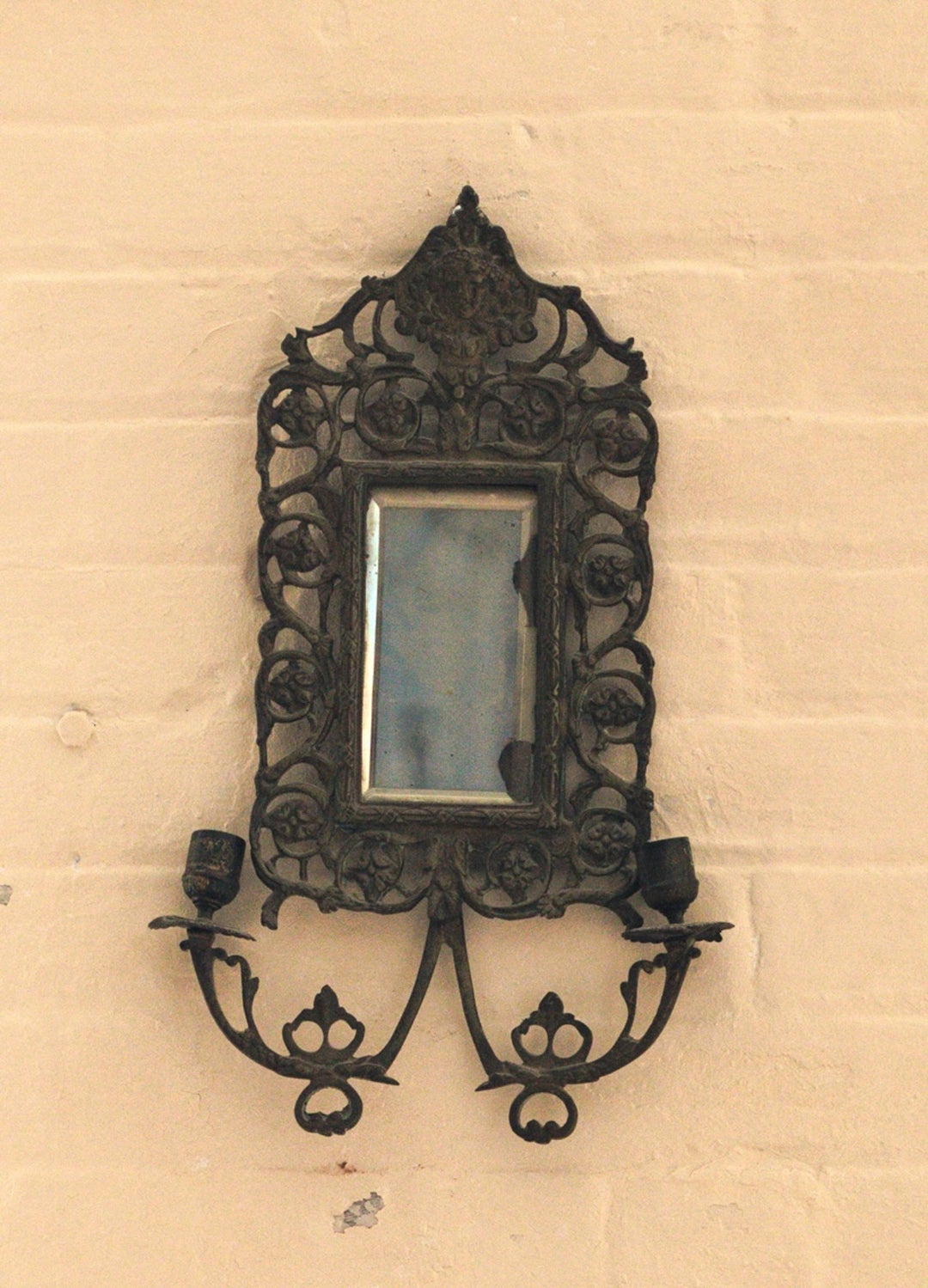 Antique Candle Sconce Mirror