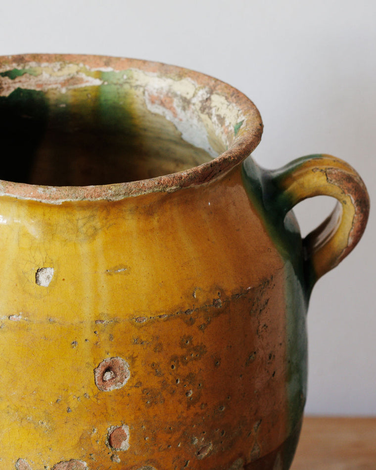 Rare Yellow Confit Pot - Medium