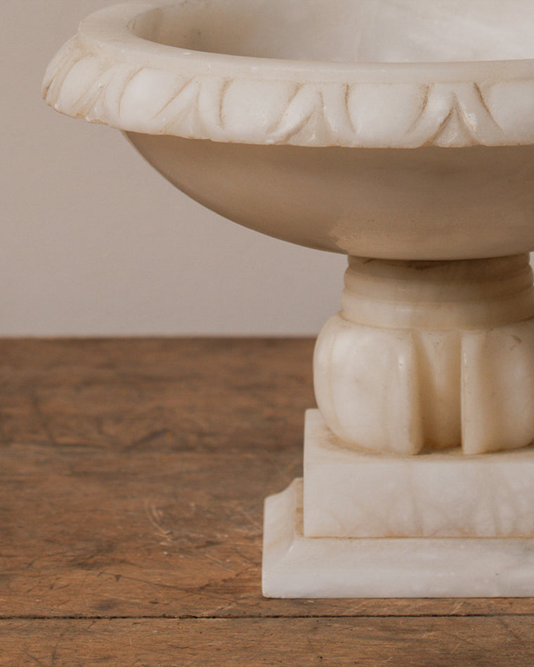 Alabaster Pedestal Bowl