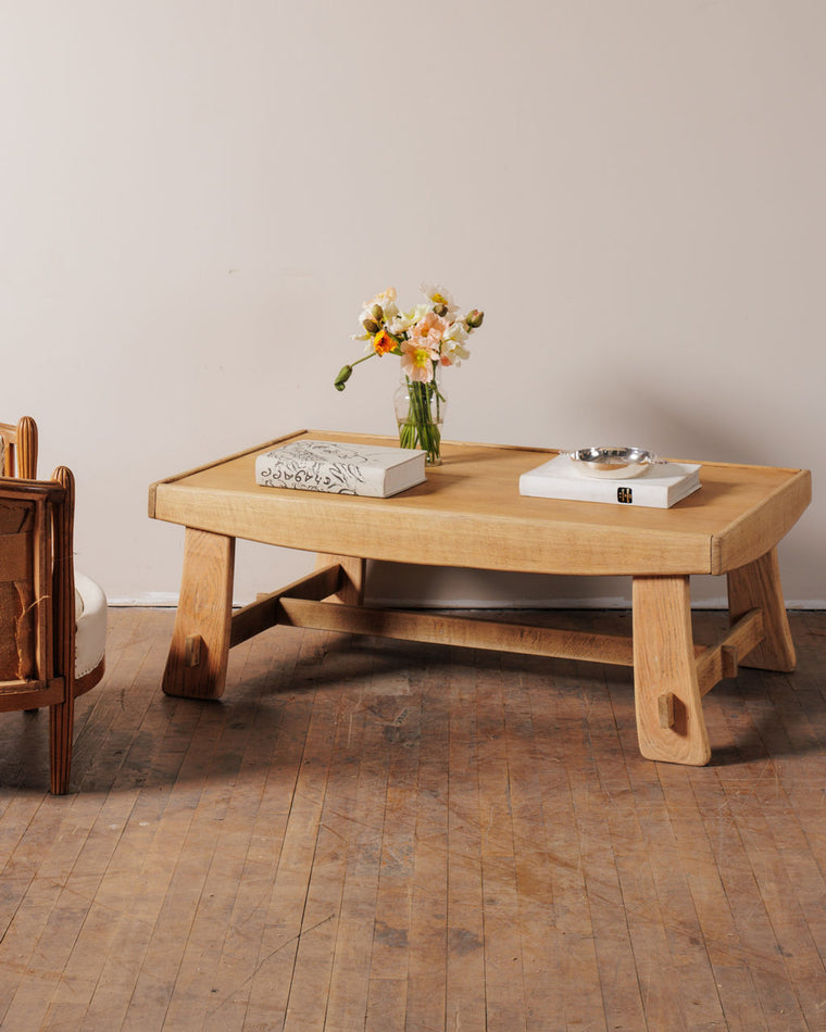 Vintage French Oak Coffee Table