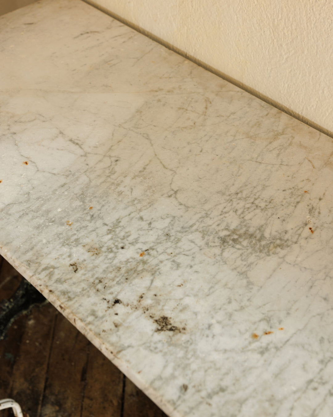 Antique Marble Bistro Table