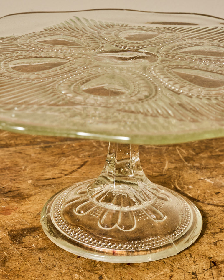 Vintage Glass Cake Stand