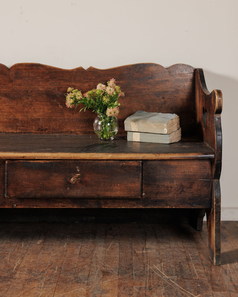 19th c. Alps Church Bench