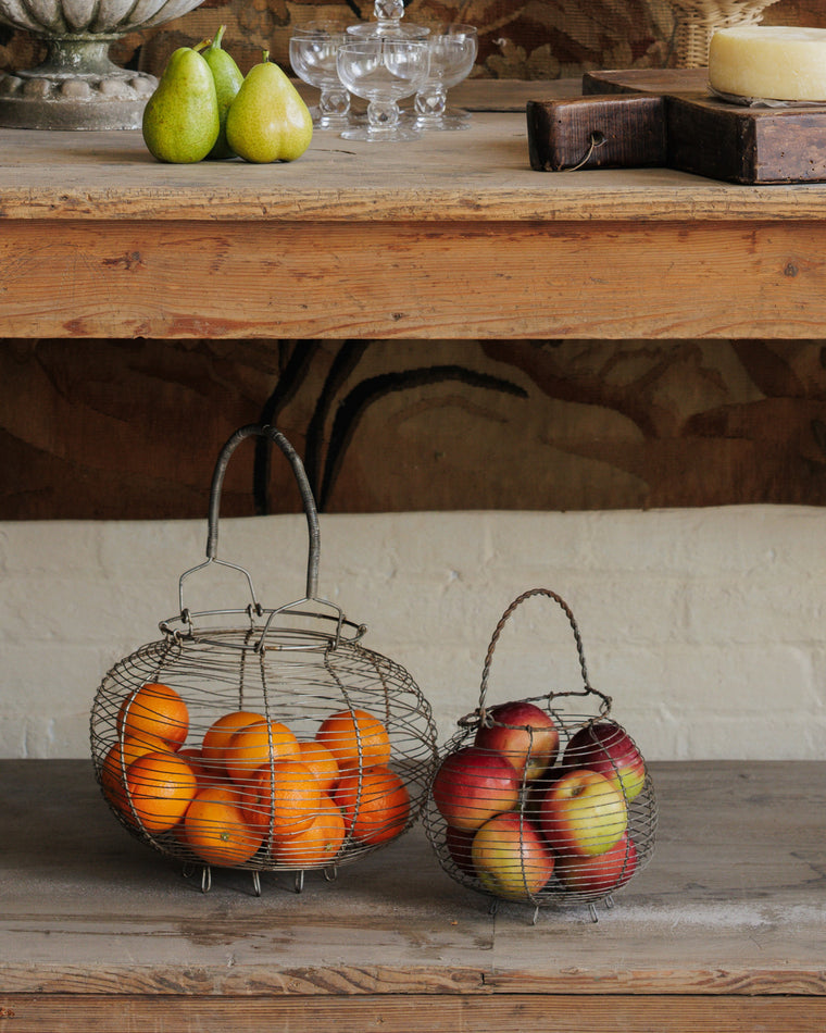 Antique French Wire Basket