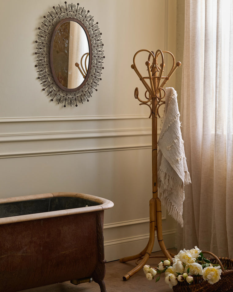 Faux Bamboo Coat Rack