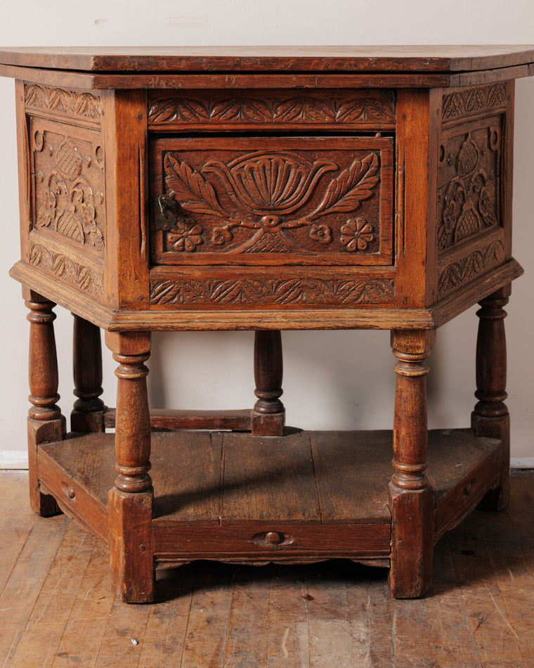 19th c. Oak Side Table