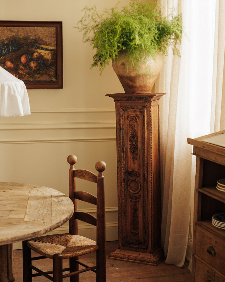 19th c. Carved Pedestal