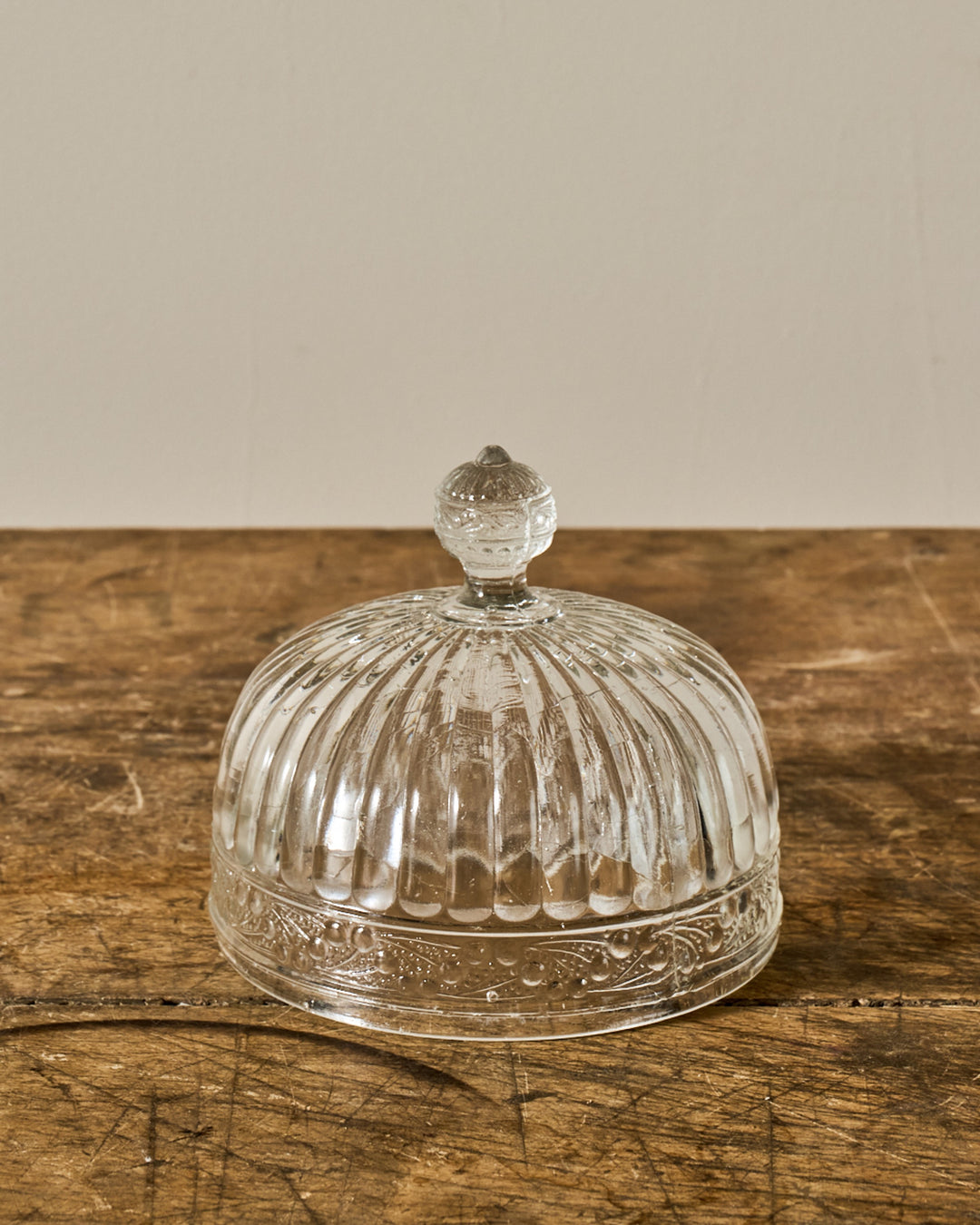 Vintage Glass Pedestal Dish/Cloche