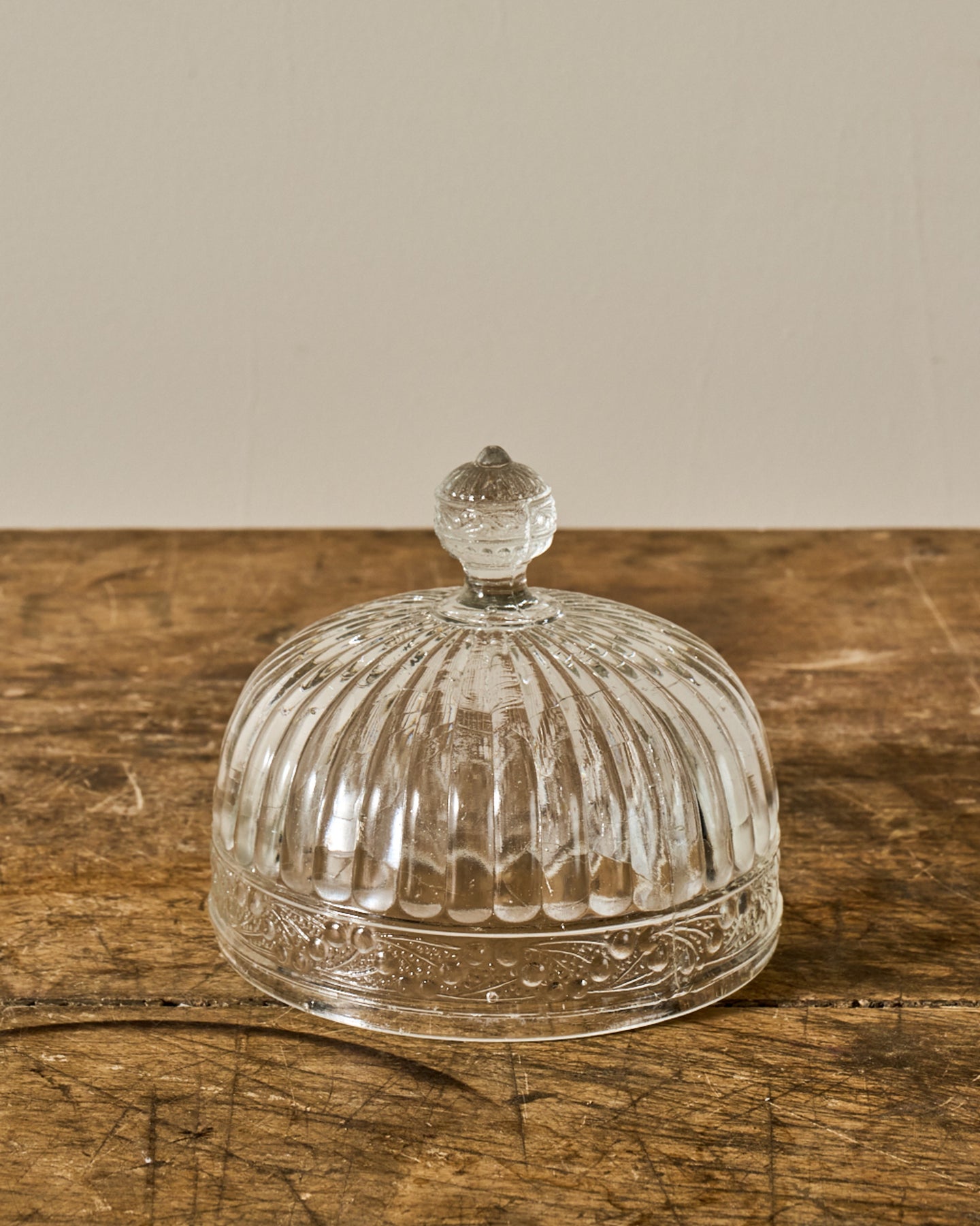 Vintage Glass Pedestal Dish/Cloche