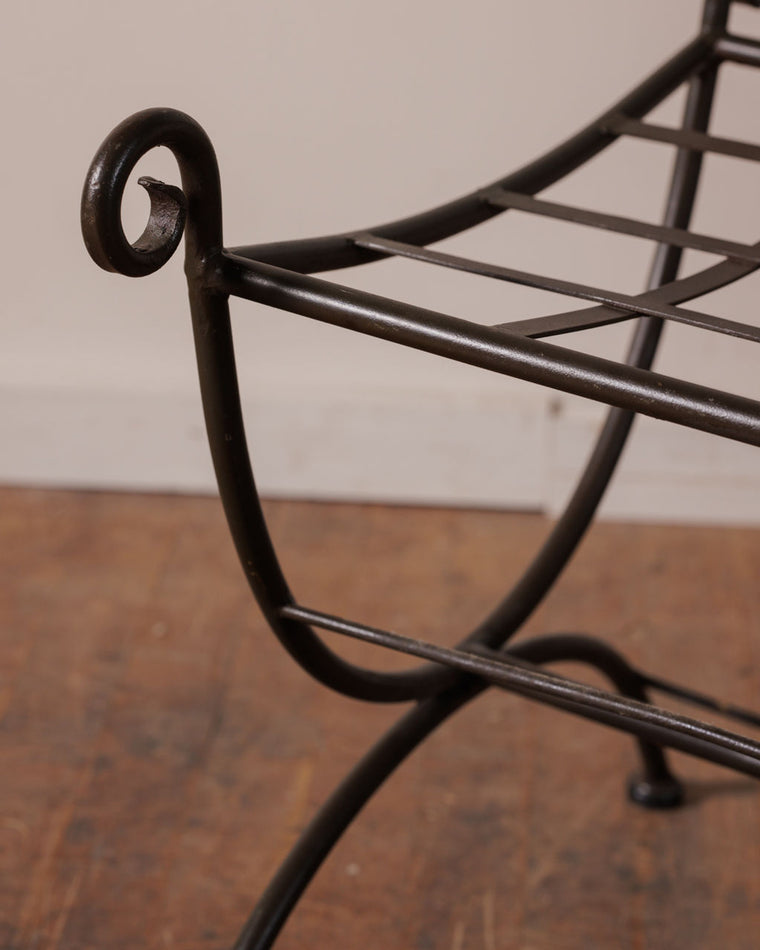French Wrought Iron Stool