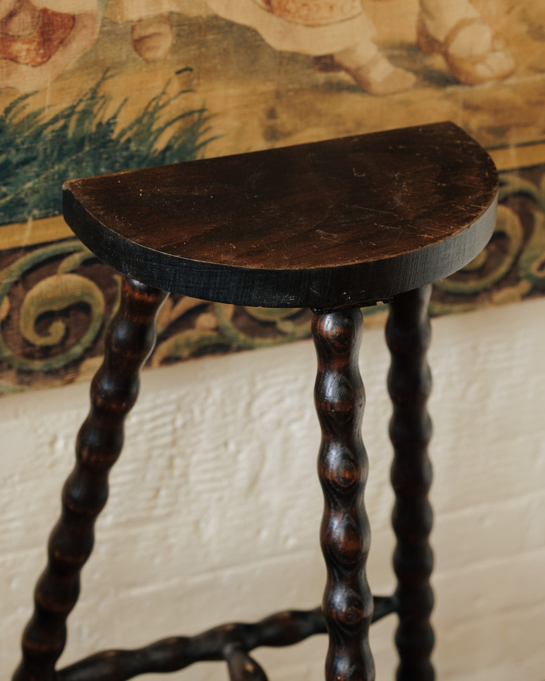 Tall Demi Lune Bobbin Stool
