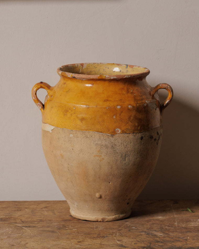 Yellow Confit Pot