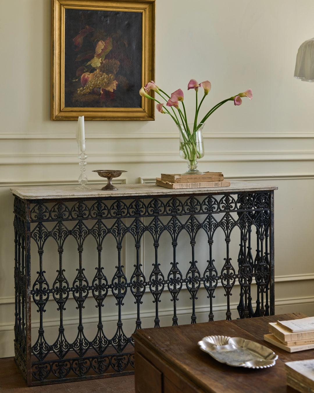 19th c. Marble Console Table
