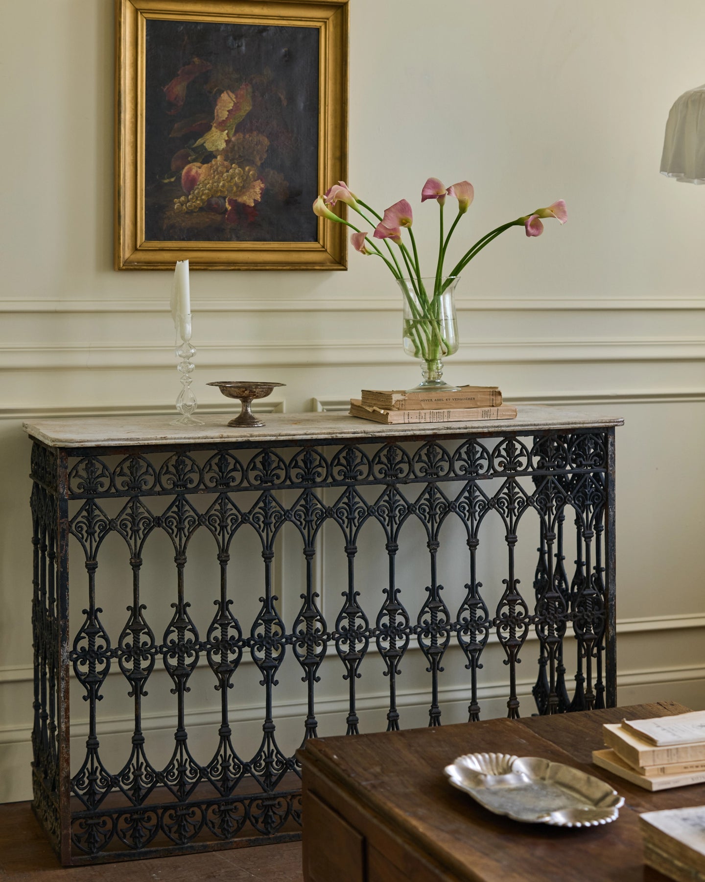 19th c. Marble Console Table