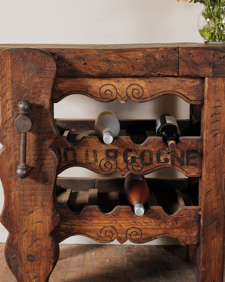 Bordeaux Wine Rack Workbench - Dark