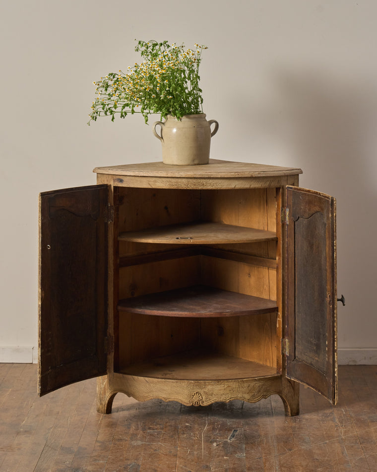 19th c. French Corner Cabinet