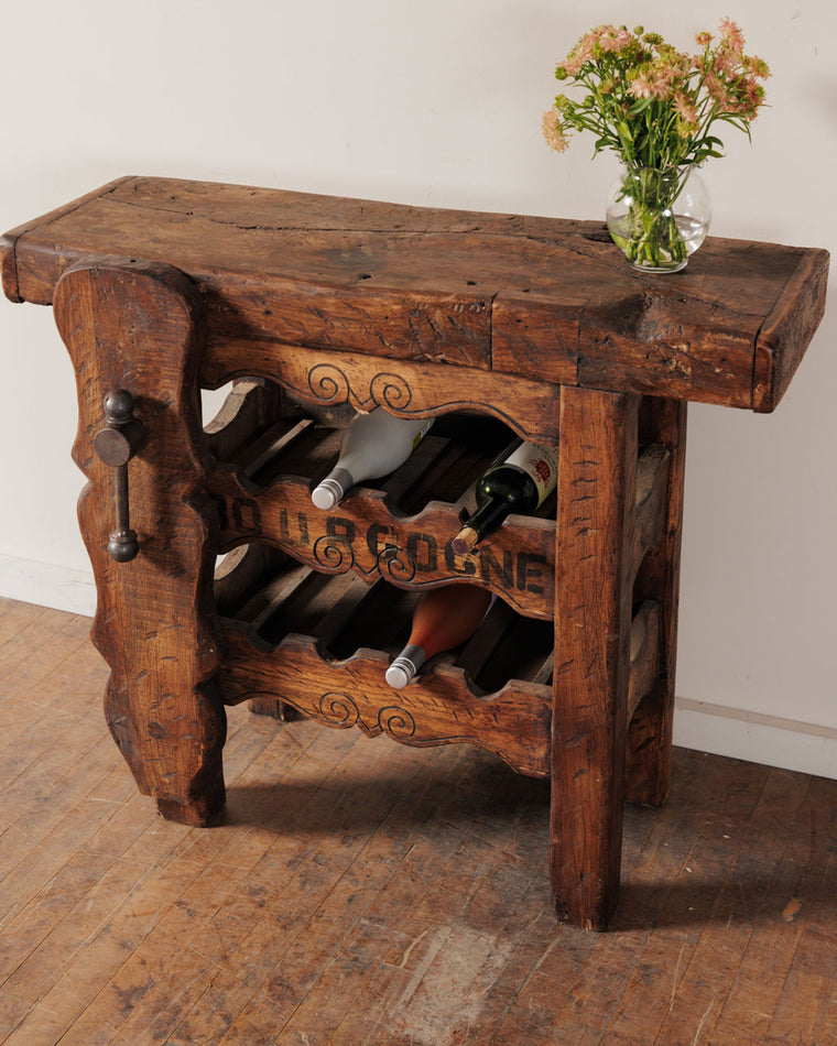 Bordeaux Wine Rack Workbench - Dark