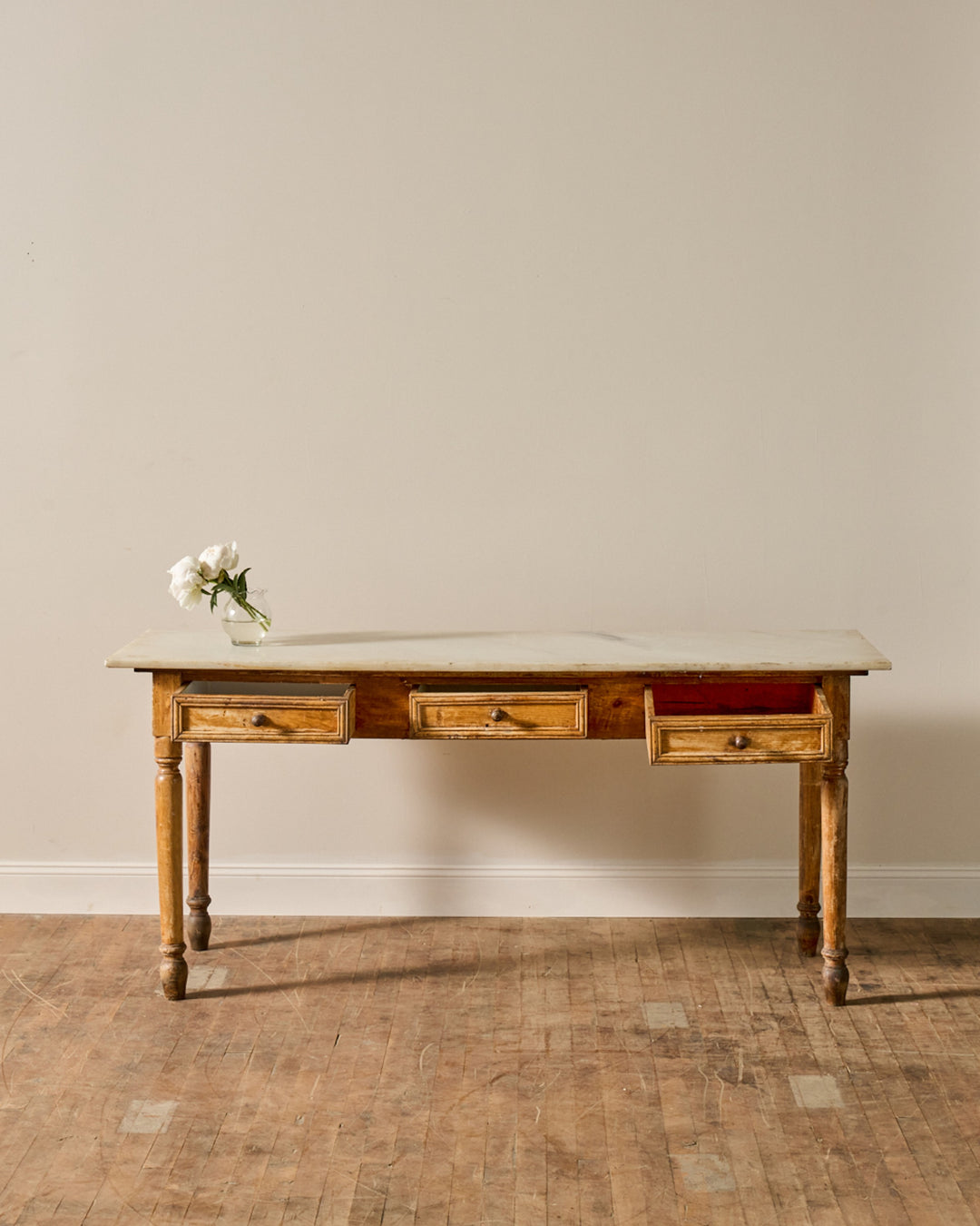 19th c. Marble Kitchen Island