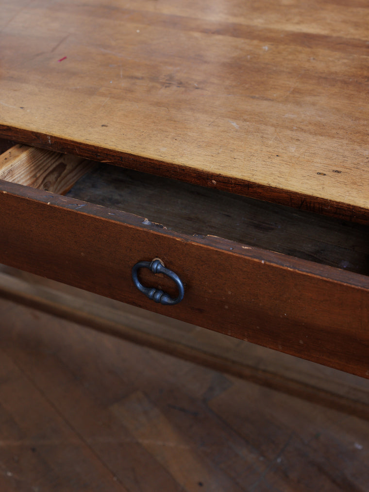 19th century Walnut Farm Table