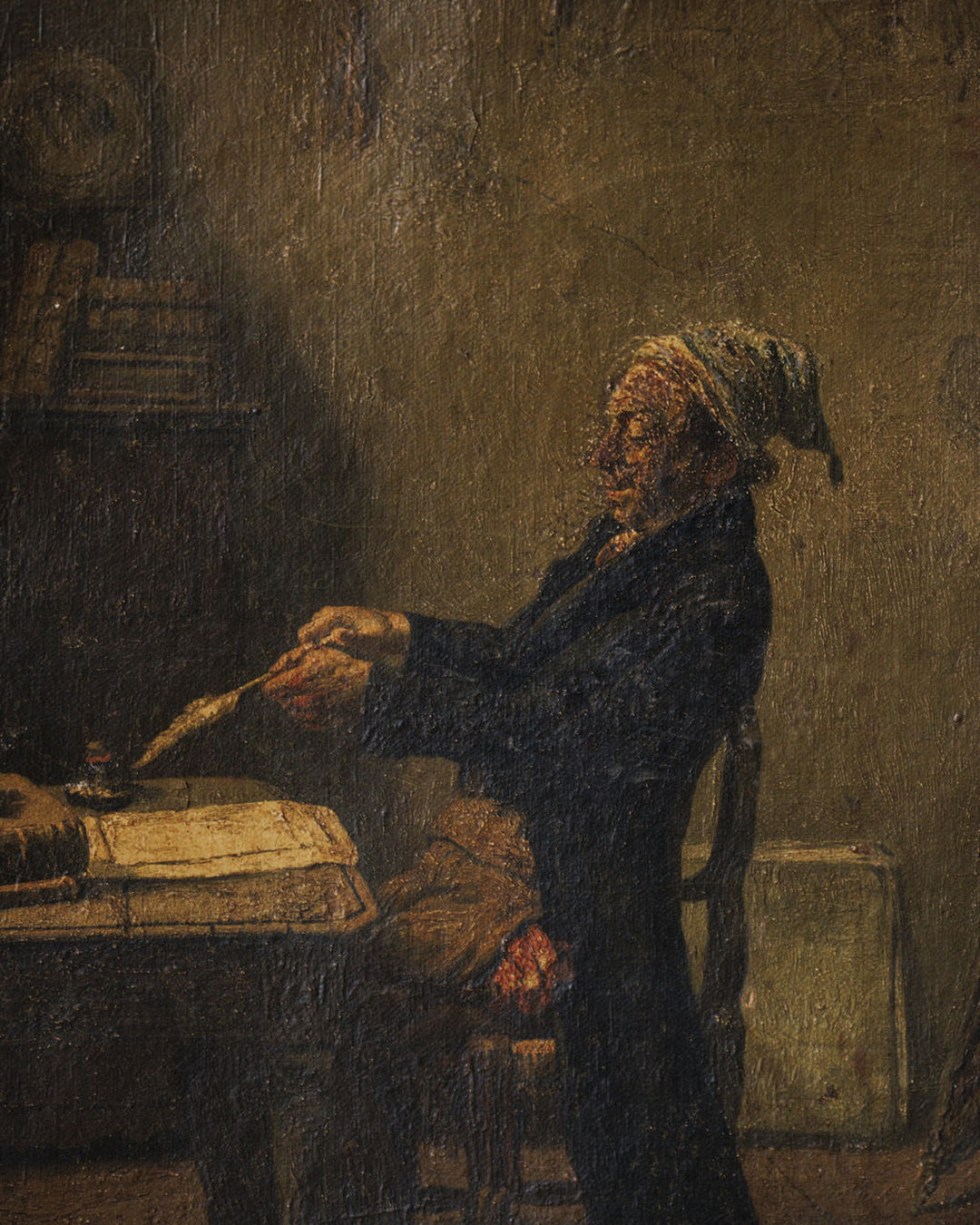 The Writer - Gilt Framed Artwork