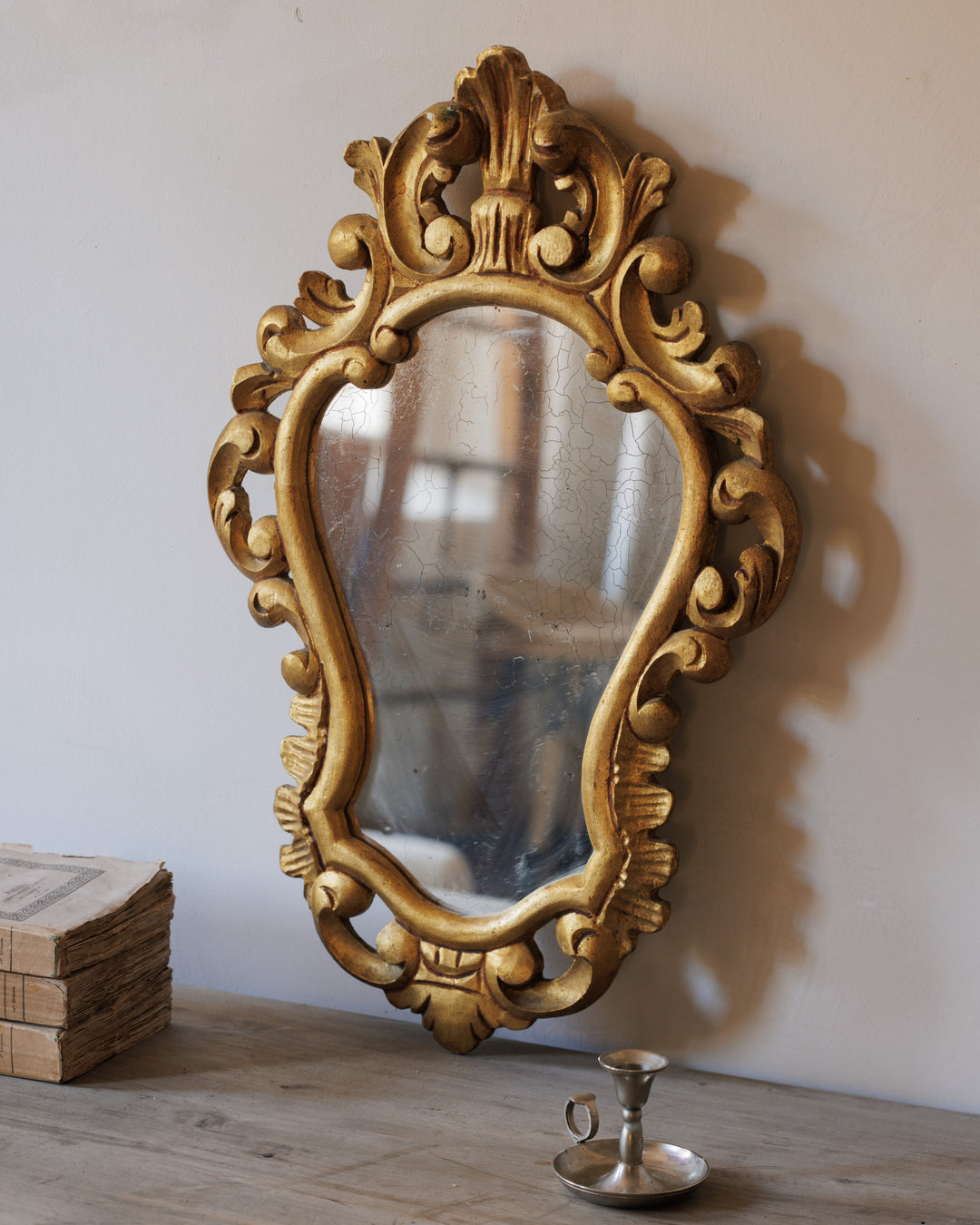 French Gilt Art Deco Mirror
