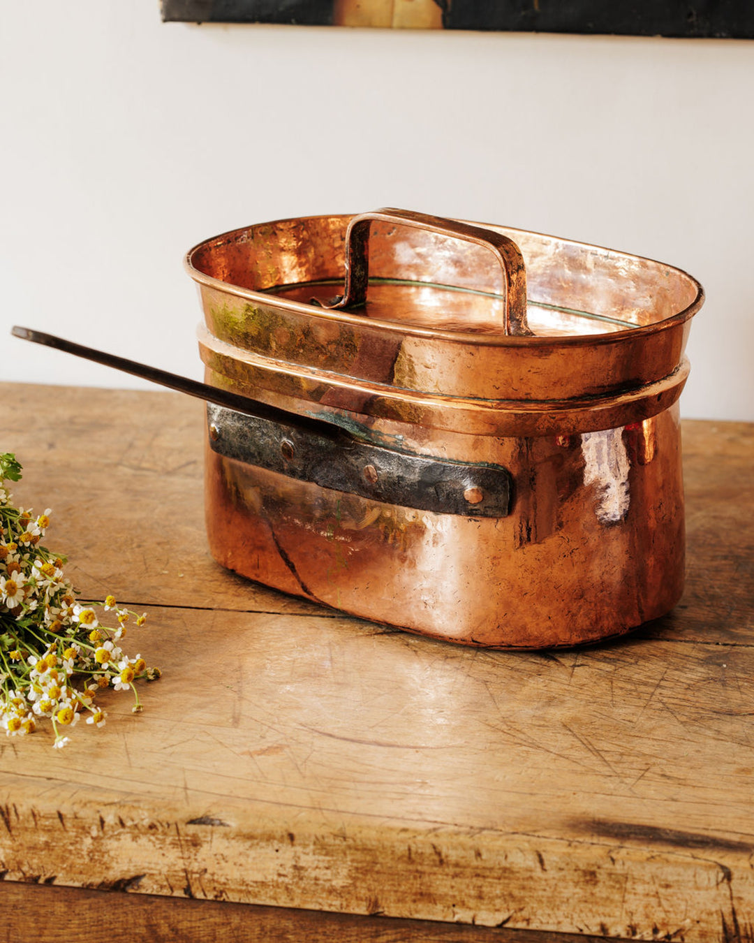 Antique Copper Pot - Large