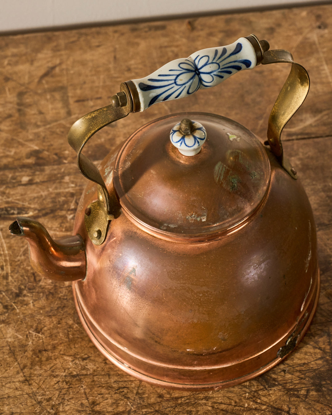 Antique Copper Teapot