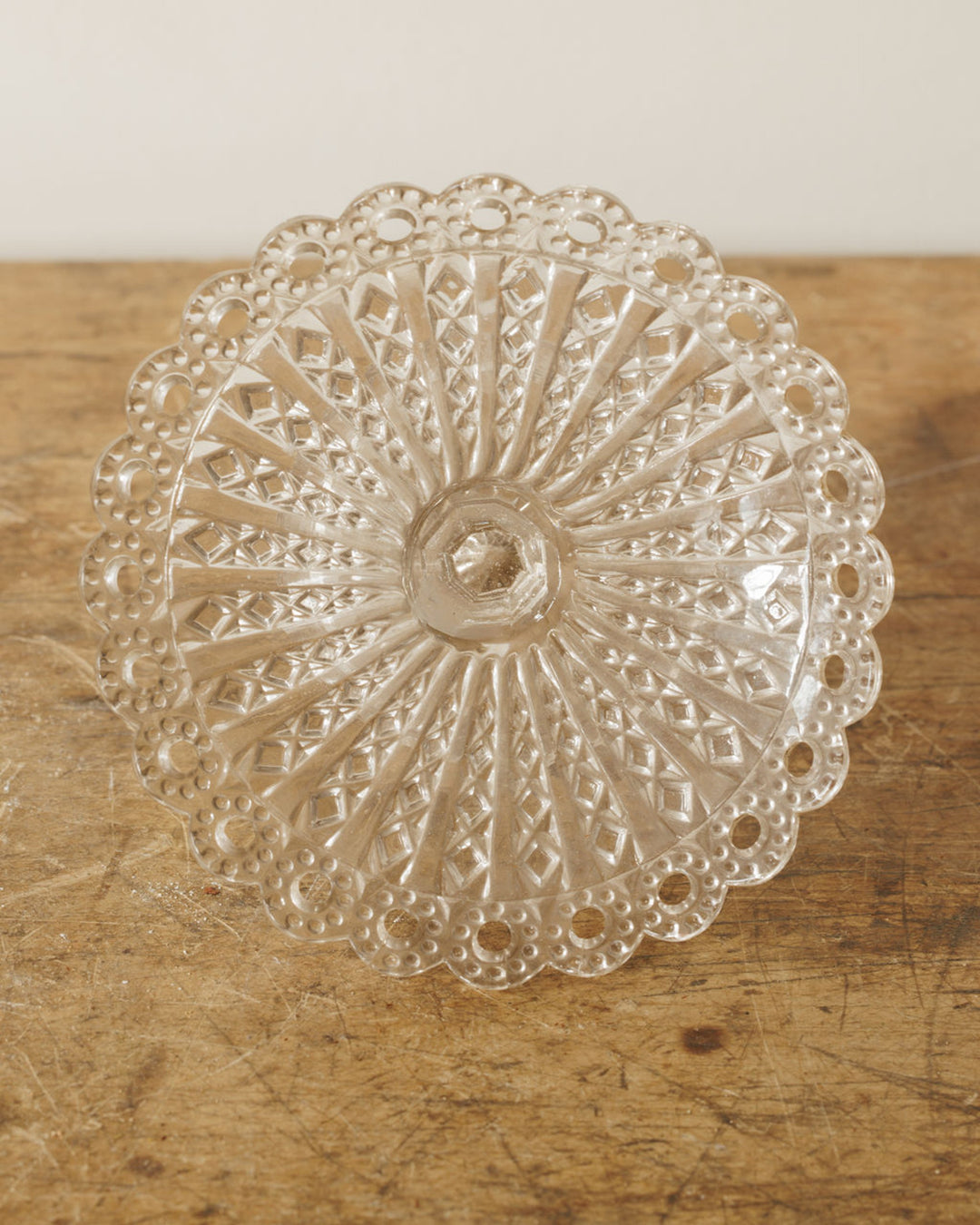 Glass Pedestal Dish - II