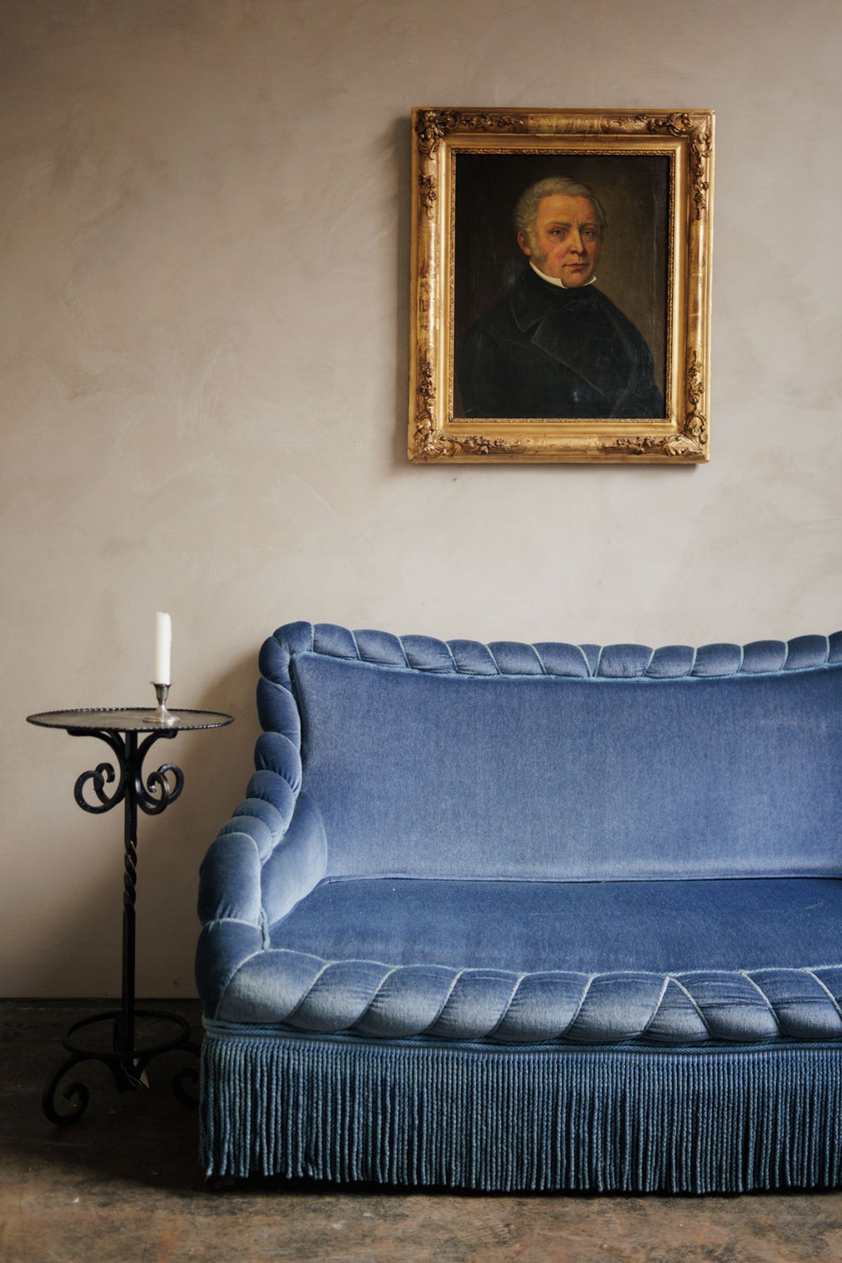 Napoleon III Cobalt Loveseat