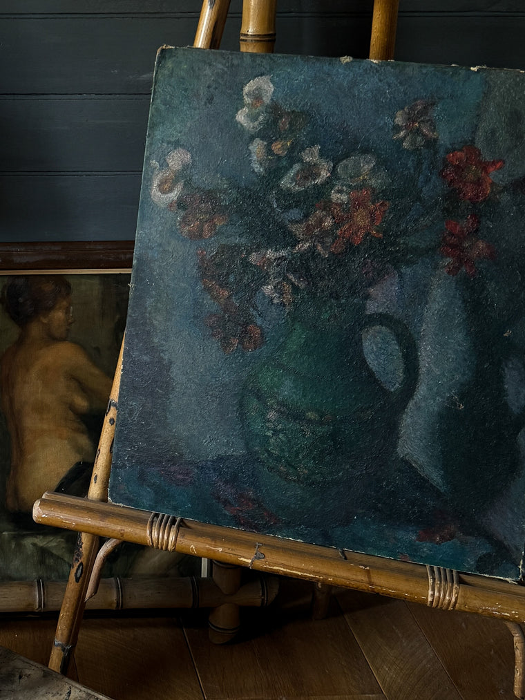 Expressionist Still Life Painting of Flowers