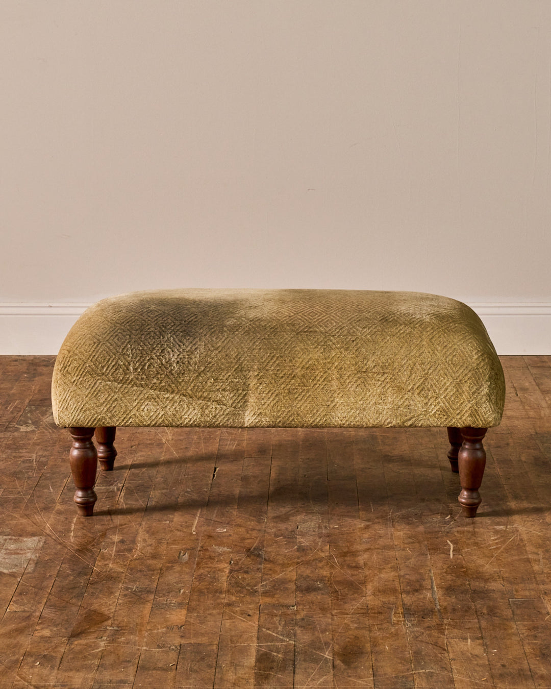 Antique Velvet Stool