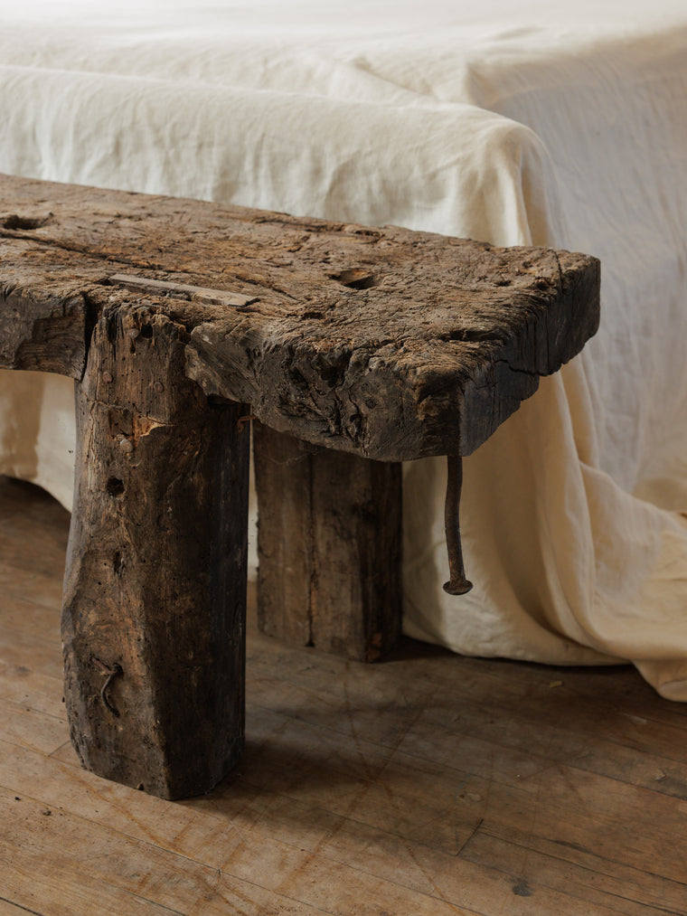 Antique French Primitive Bench