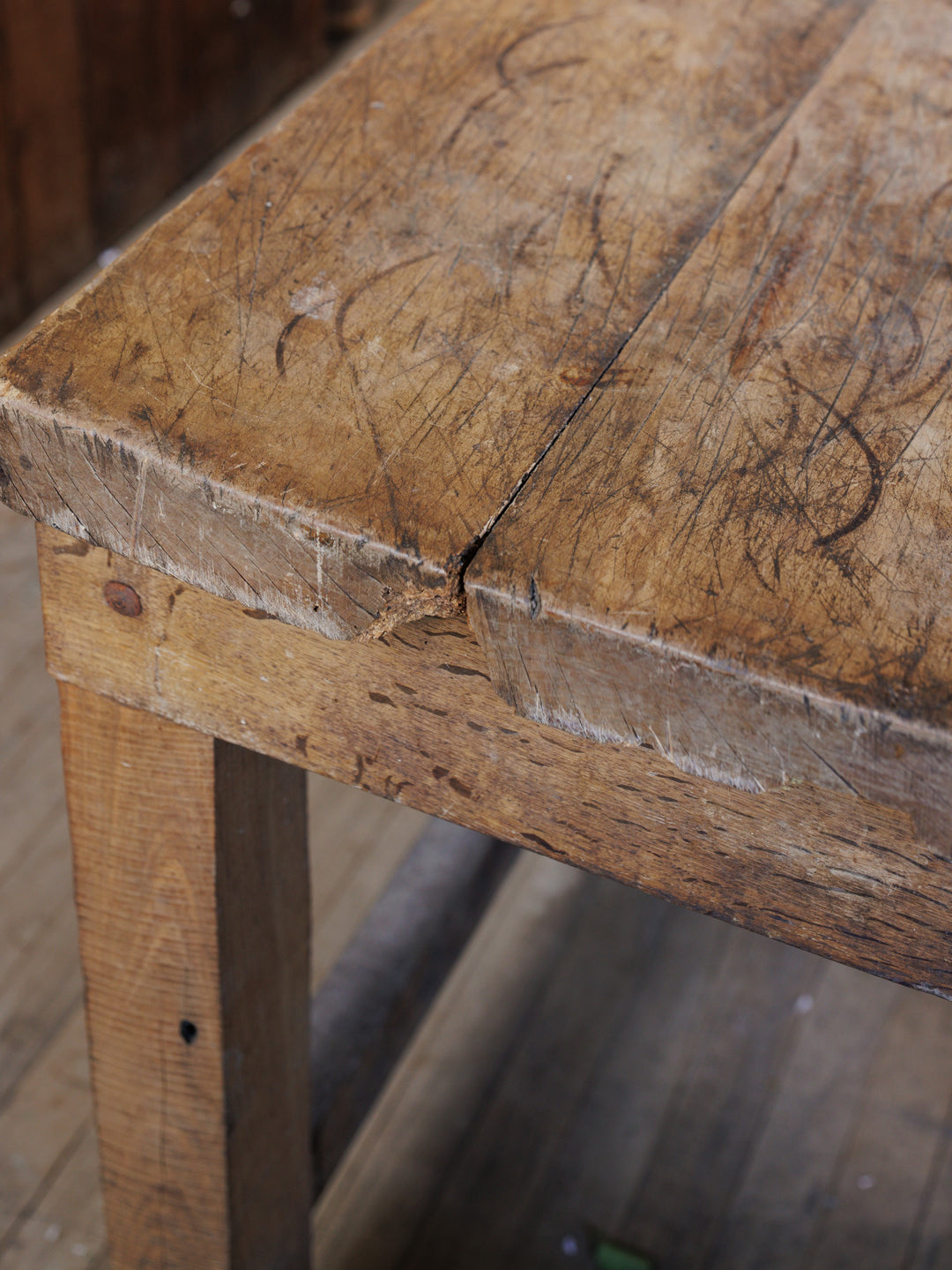 French Walnut Kitchen Island