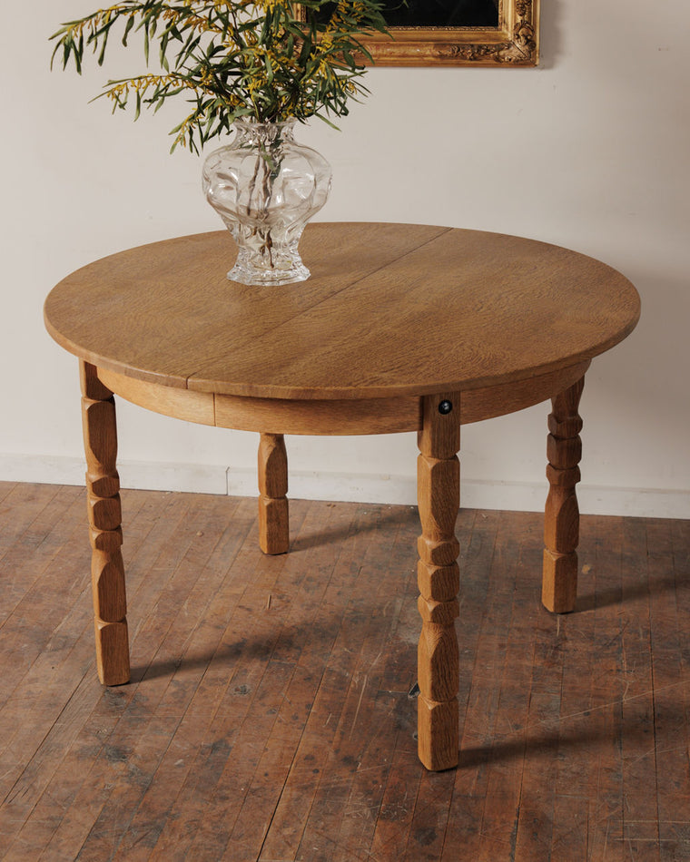Danish Oak Expanding Dining Table