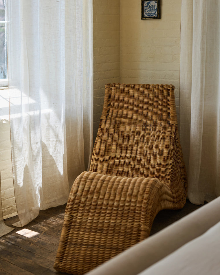 Vintage Rattan Chaise Lounge by Carl Öjerstam