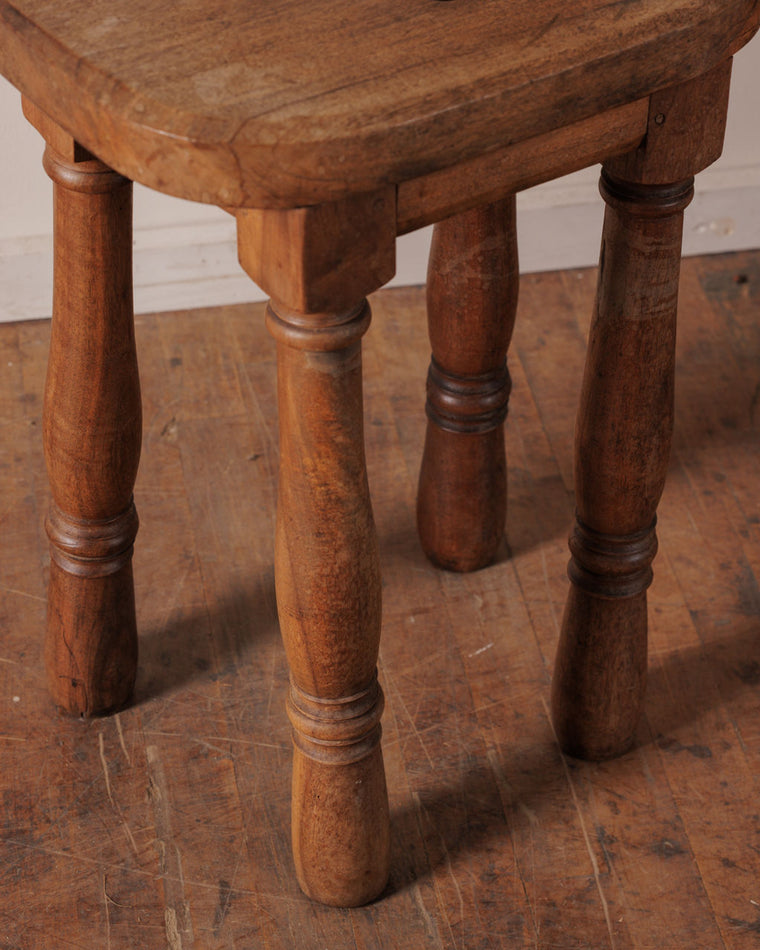 Tall Walnut Stool