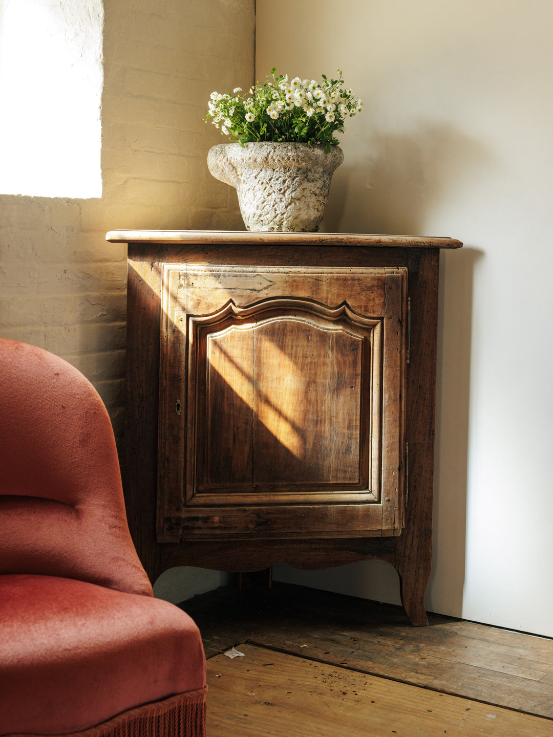 Oak Corner Cabinet