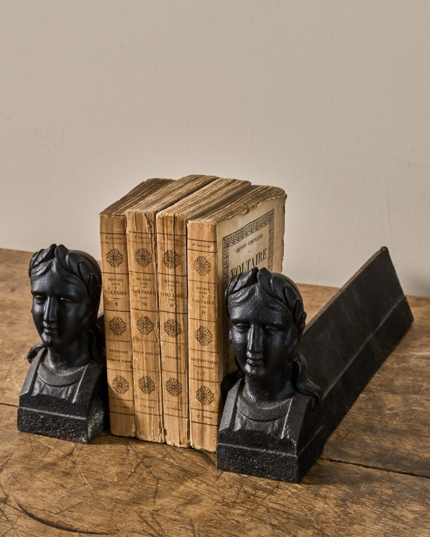 Madame Fireplace Cast Iron Bookends
