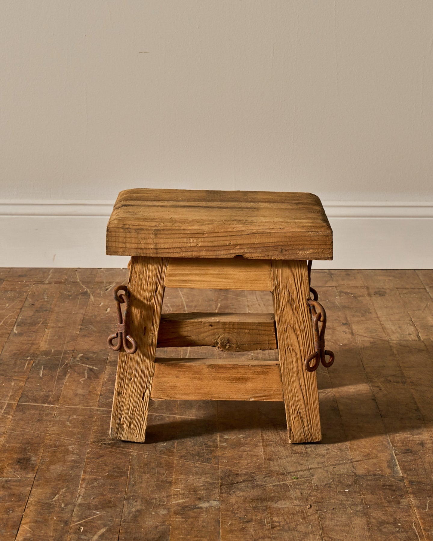 French Brutalist Stool