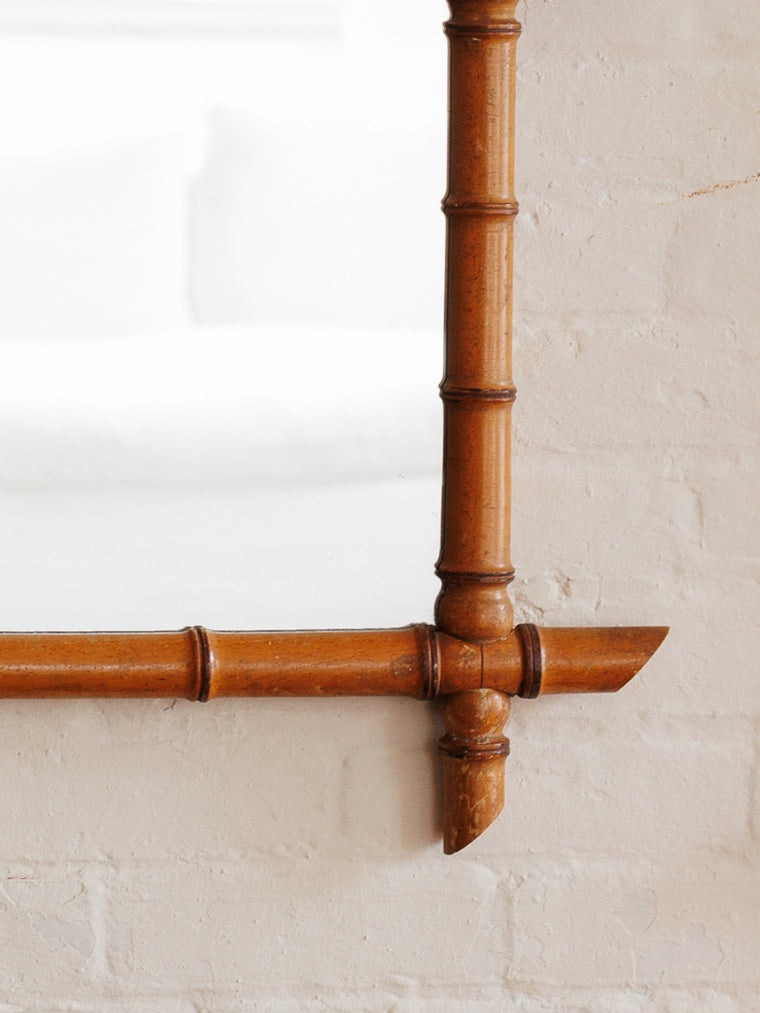 Faux Bamboo Mirror - Horizontal