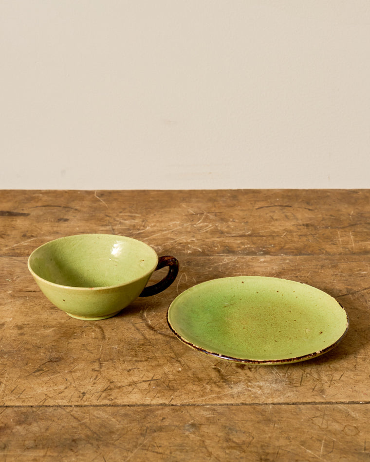 Vintage Espresso Cup and Saucer Set