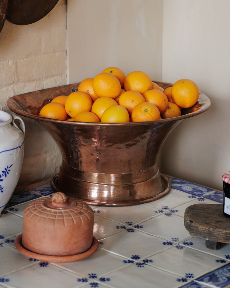 Antique Copper Bowl