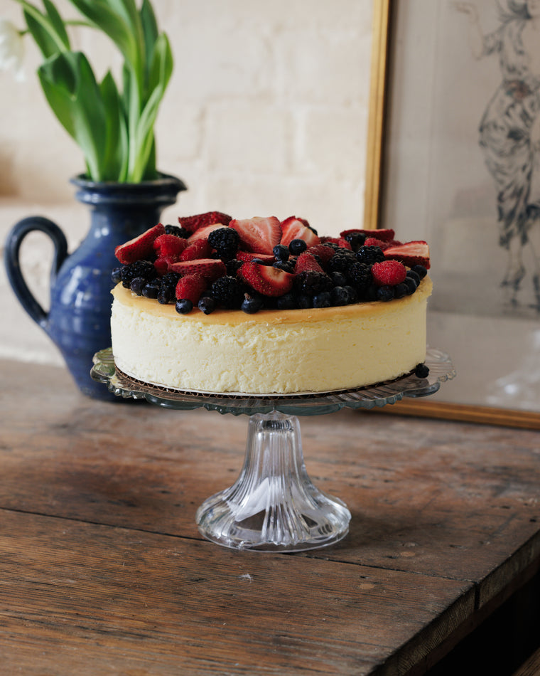 Vintage Glass Cake Pedestal